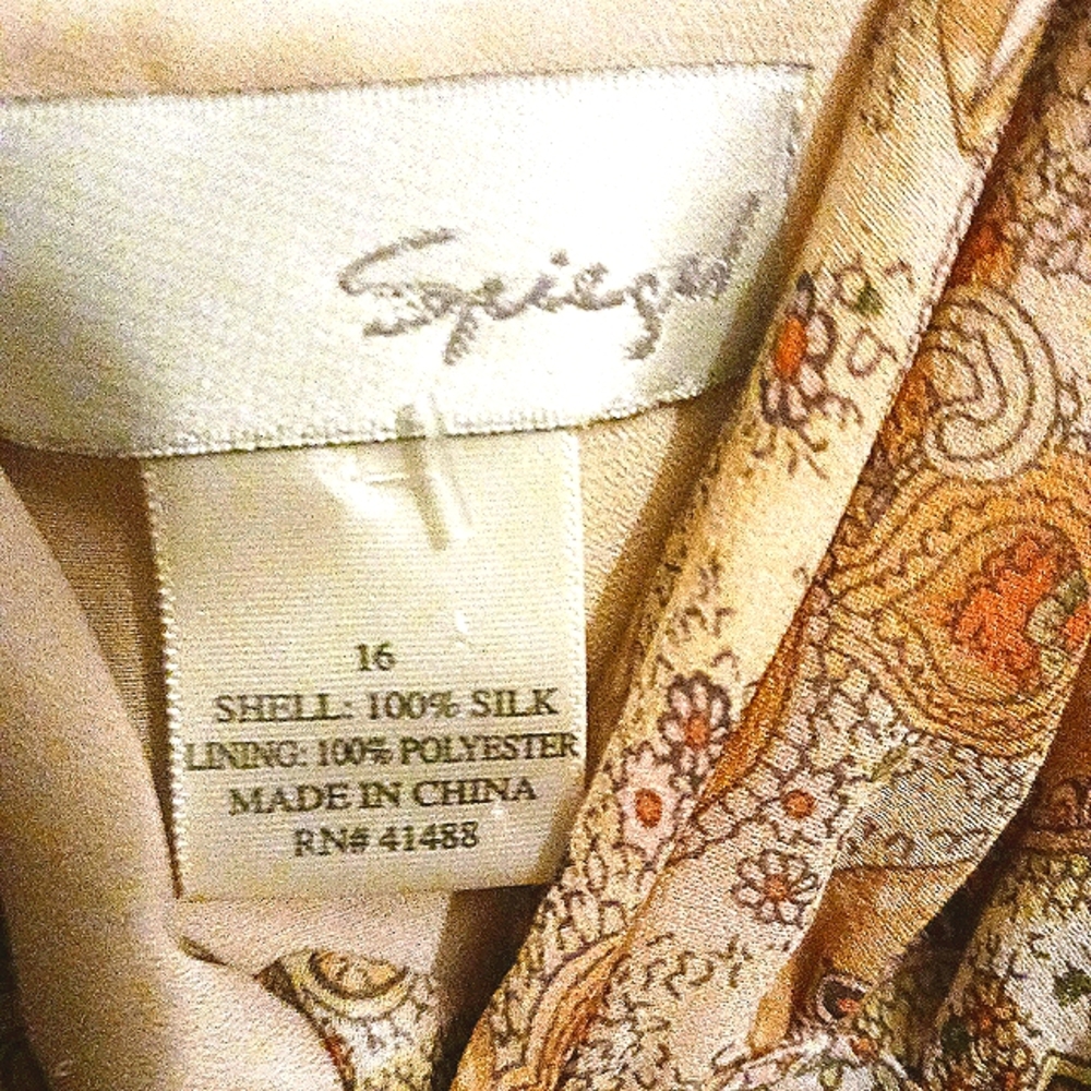 SPIEGEL 100% Silk Paisley Print Dress - Picture 5 of 5
